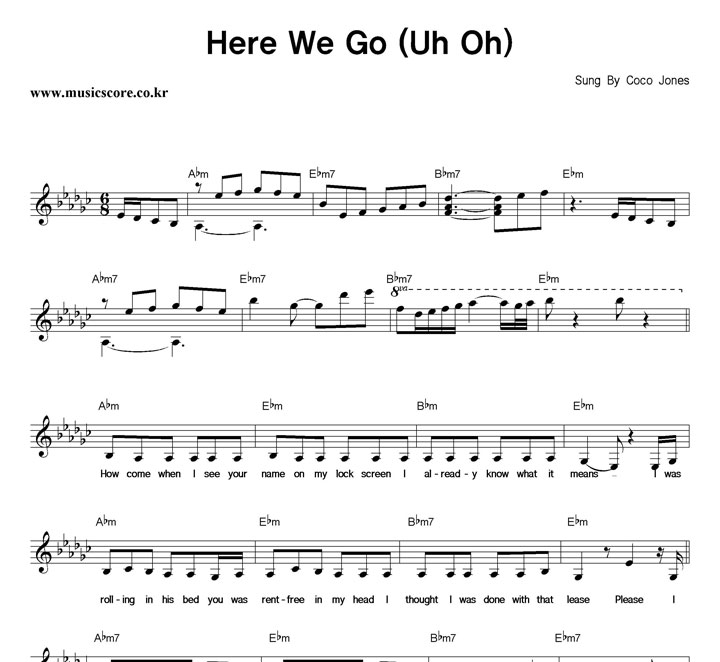 Coco Jones Here We Go (Uh Oh) Ǻ