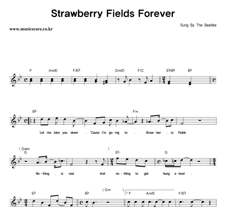 The Beatles Strawberry Fields Forever Ǻ