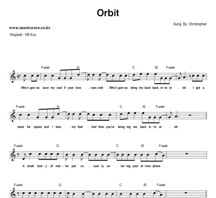 Christopher Orbit  CŰ Ǻ