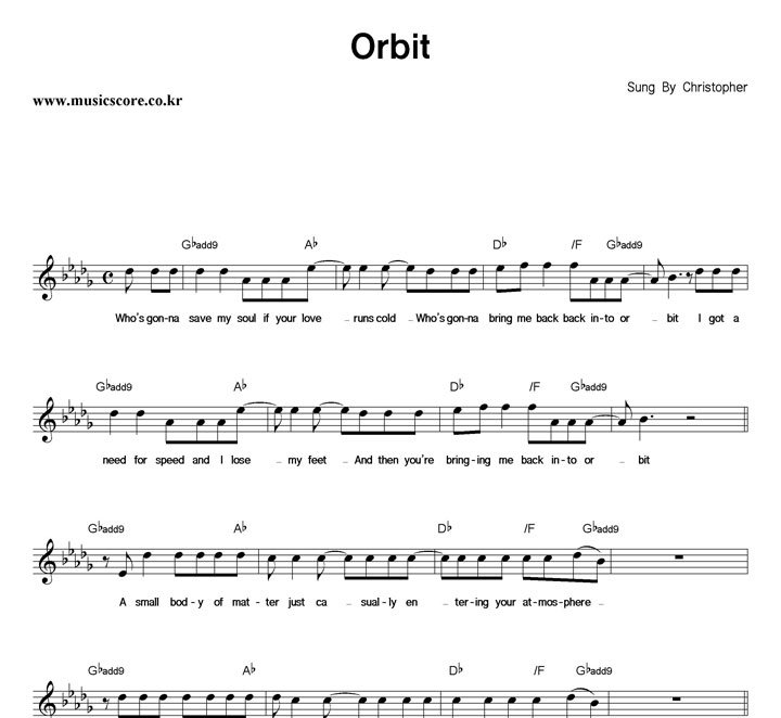 Christopher Orbit Ǻ