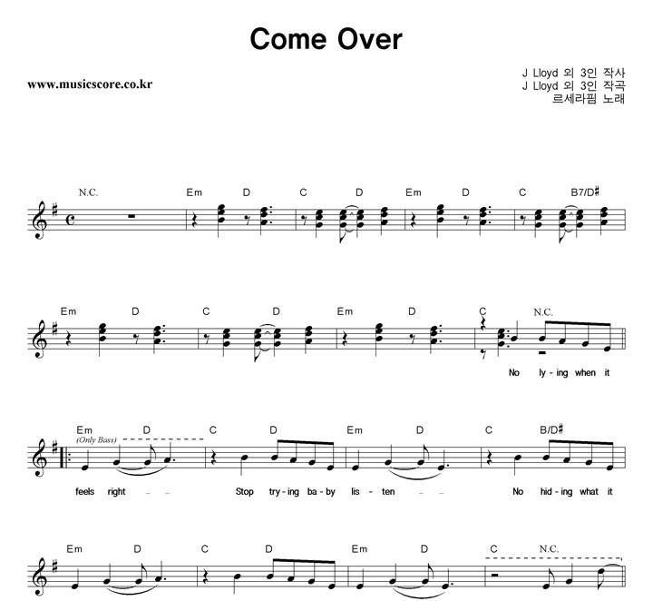  Come Over Ǻ