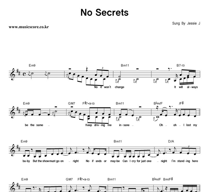 Jessie J No Secrets Ǻ