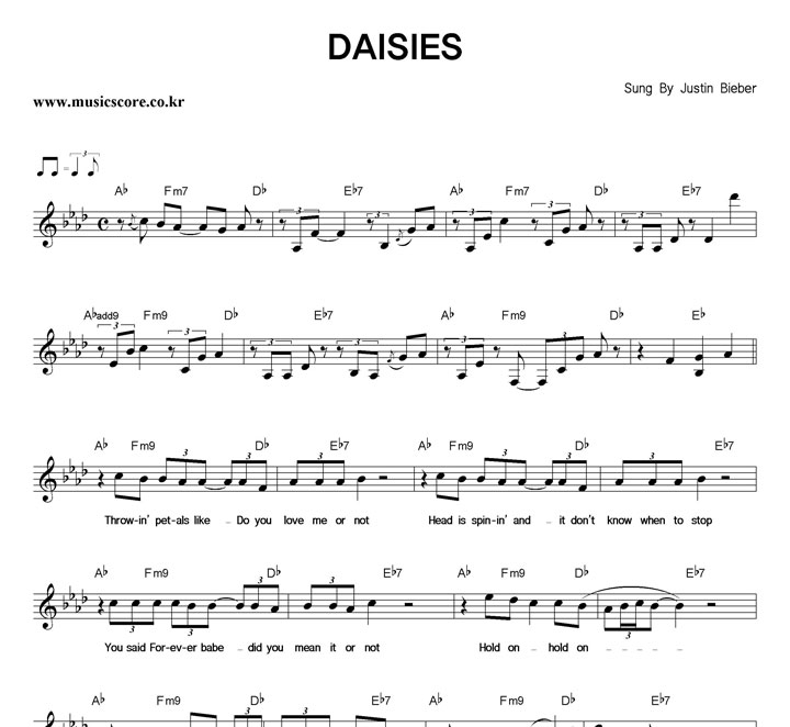 Justin Bieber DAISIES Ǻ