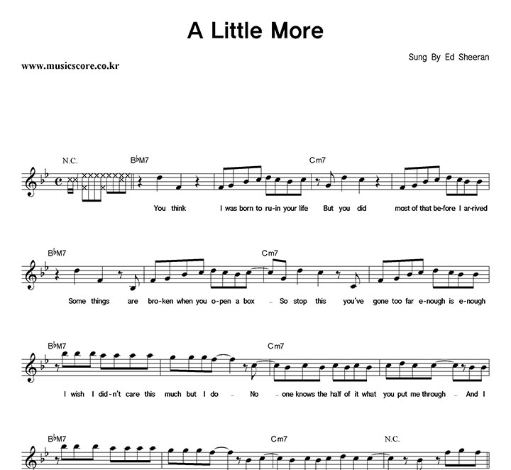 Ed Sheeran A Little More Ǻ