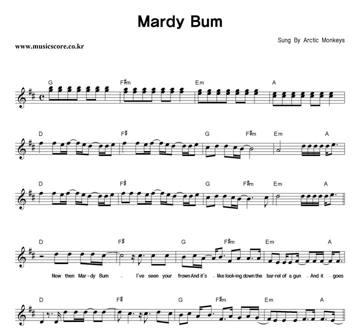 Arctic Monkeys Mardy Bum Ǻ
