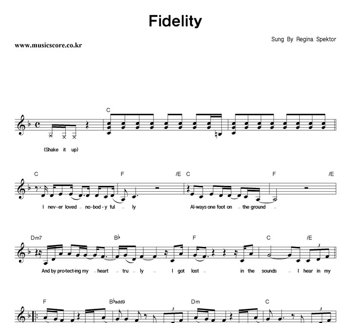 Regina Spektor Fidelity Ǻ