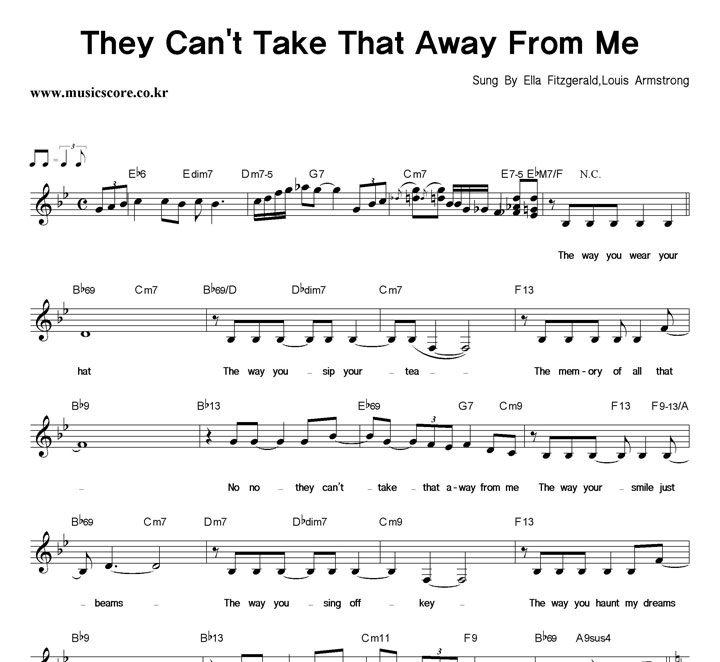 Ella Fitzgerald, Louis Armstrong They Can't Take That Away From Me Ǻ