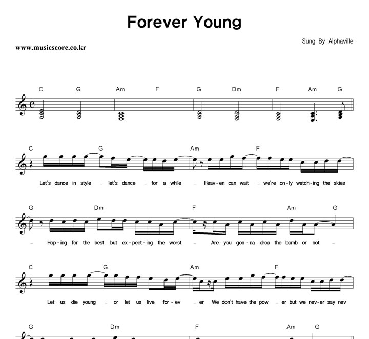Alphaville Forever Young Ǻ