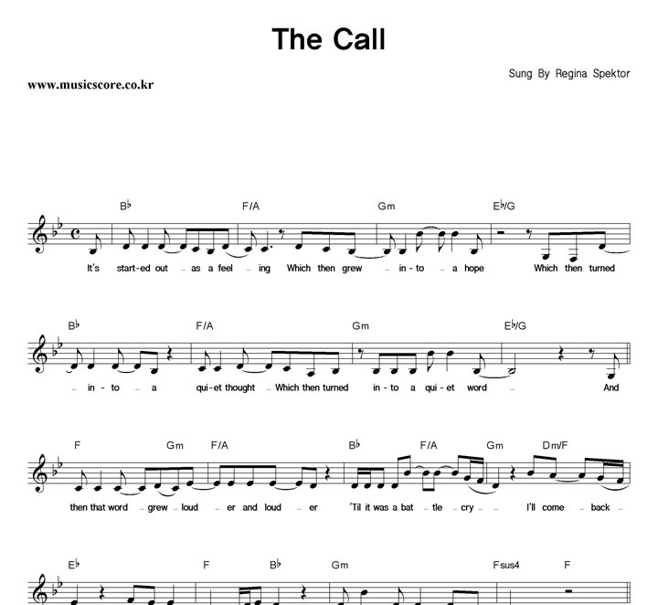 Regina Spektor The Call Ǻ