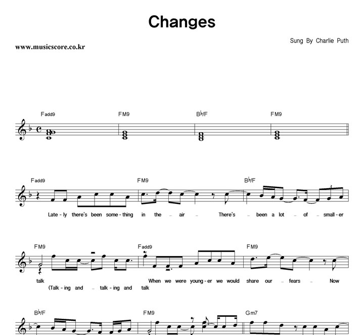 Charlie Puth Changes Ǻ