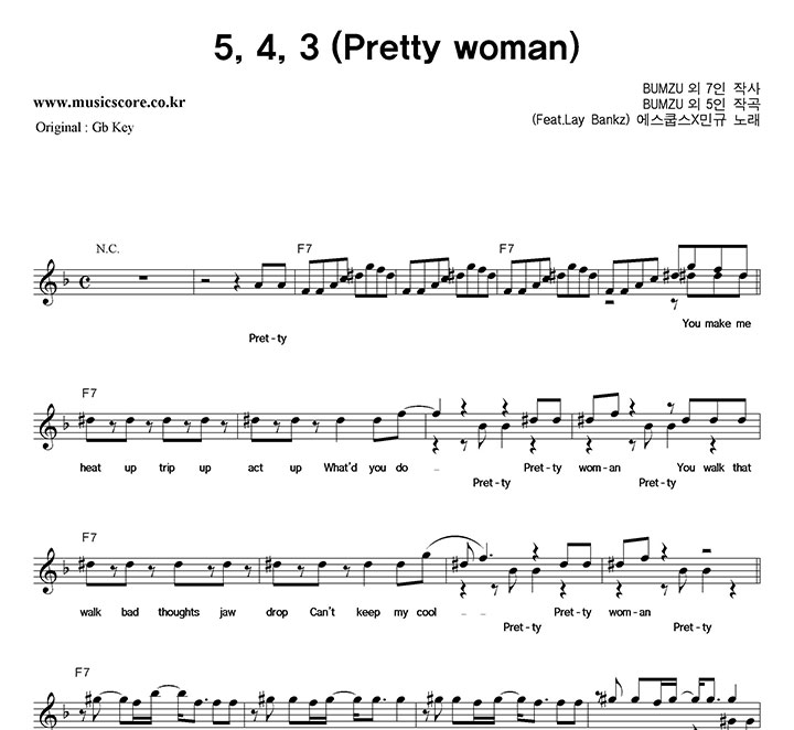 Xα 5, 4, 3 (Pretty Woman)   FŰ Ǻ