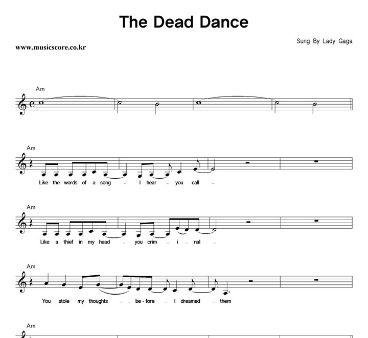 Lady Ga Ga The Dead Dance Ǻ