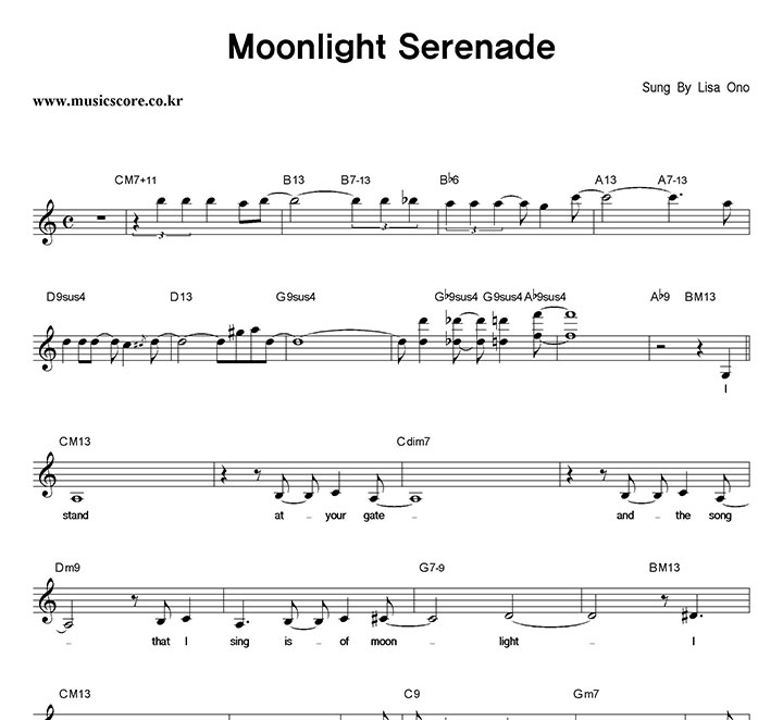 Lisa Ono Moonlight Serenade Ǻ
