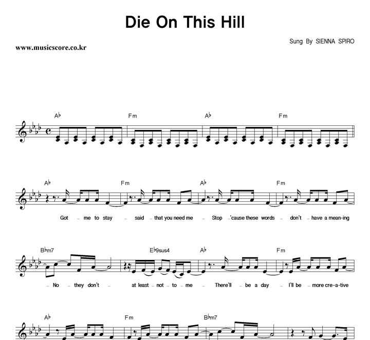 SIENNA SPIRO Die On This Hill �Ǻ�