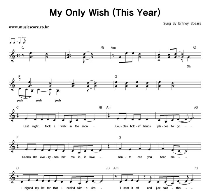 Britney Spears My Only Wish (This Year) Ǻ