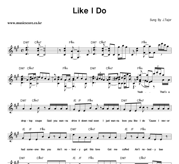 J.Tajor Like I Do �Ǻ�