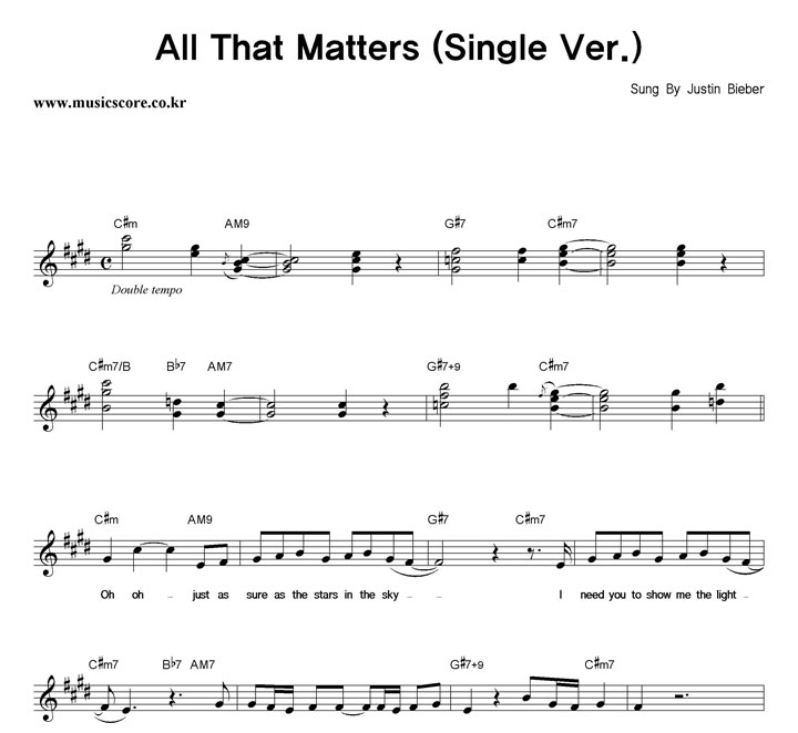 Justin Bieber All That Matters �Ǻ�