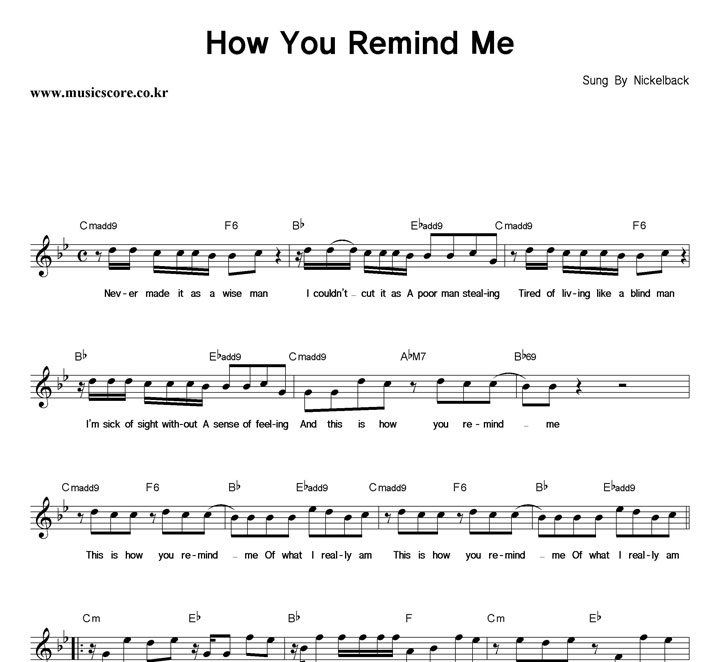 Nickelback How You Remind Me �Ǻ�