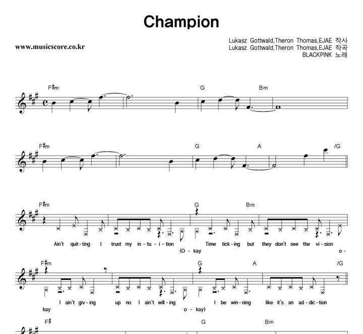 BLACKPINK Champion �Ǻ�