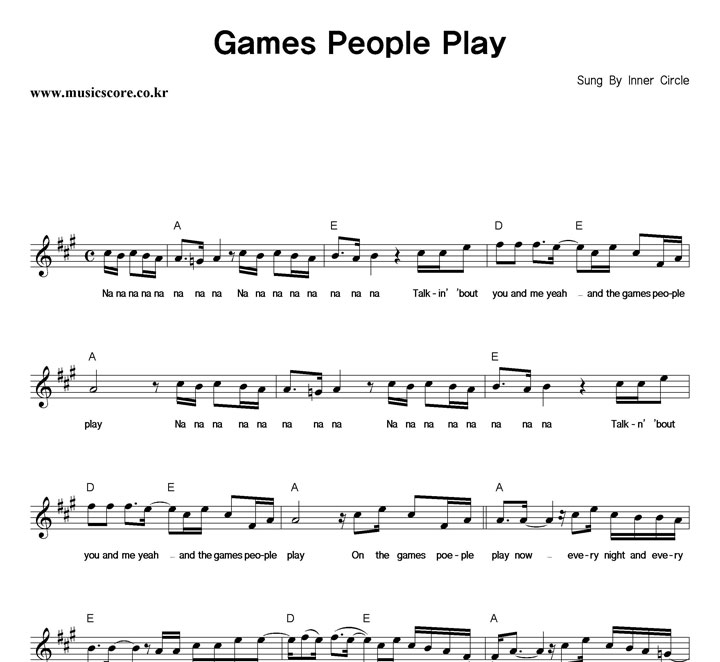 Inner Circle Games People Play �Ǻ�