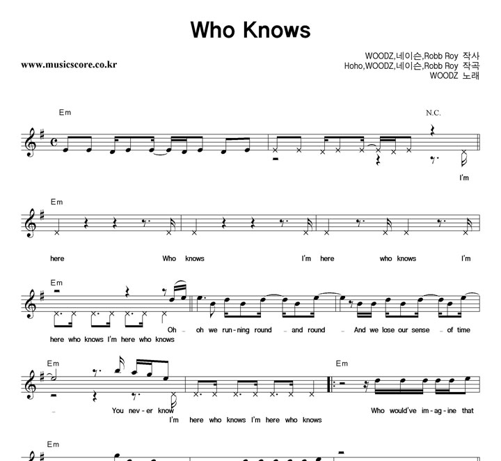 WOODZ Who Knows �Ǻ�