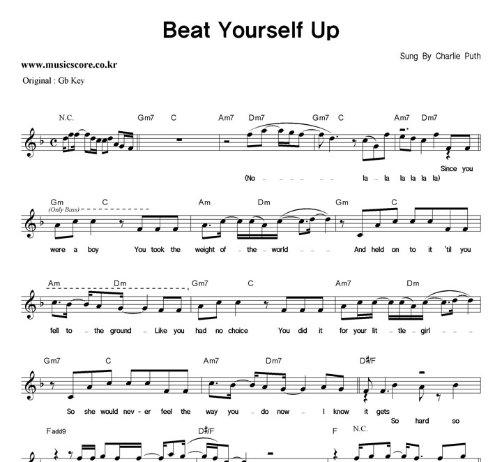 Charlie Puth Beat Yourself Up  FŰ �Ǻ�