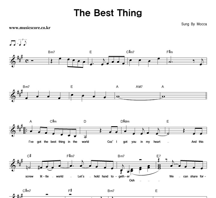 Mocca The Best Thing �Ǻ�