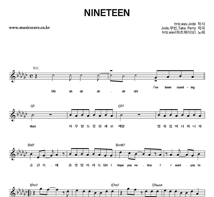 hrtz.wav(�������̺�) NINETEEN �Ǻ�