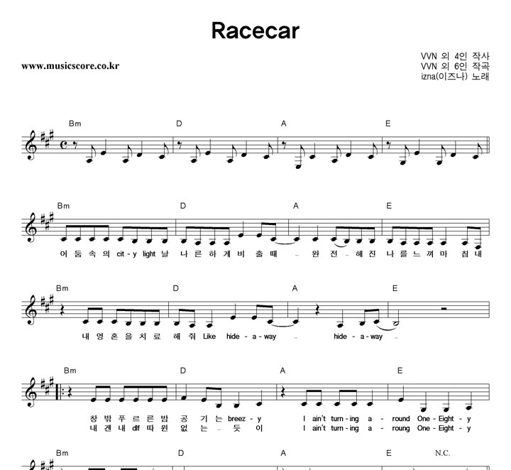 izna(���) Racecar �Ǻ�