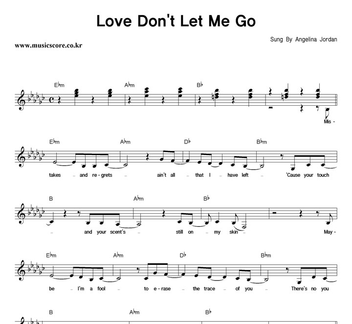 Angelina Jordan Love Don't Let Me Go �Ǻ�