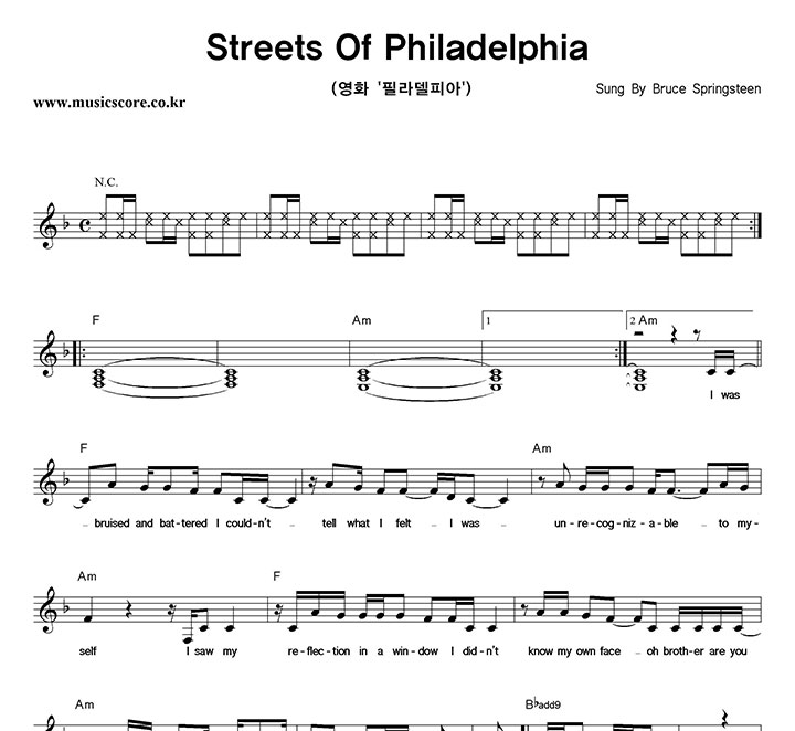 Bruce Springsteen Streets Of Philadelphia �Ǻ�