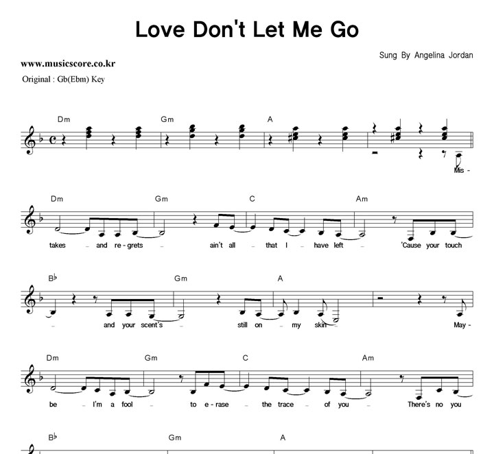Angelina Jordan Love Don't Let Me Go  FŰ �Ǻ�