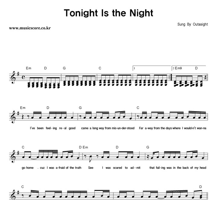 Outasight Tonight Is The Night �Ǻ�