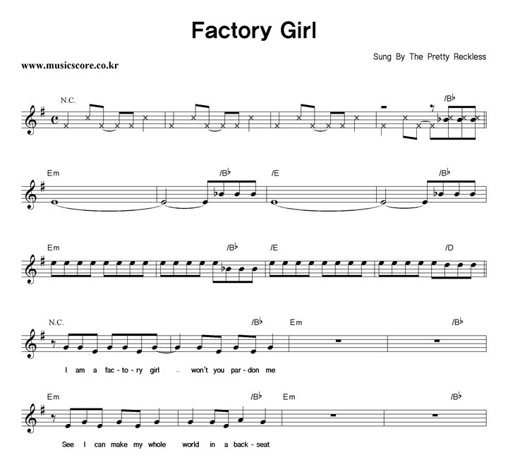 The Pretty Reckless Factory Girl �Ǻ�