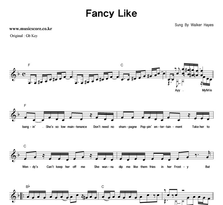 Walker Hayes Fancy Like  FŰ �Ǻ�