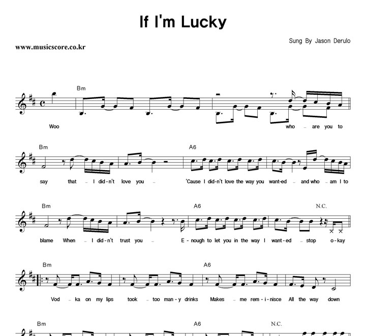 Jason Derulo If I'm Lucky �Ǻ�