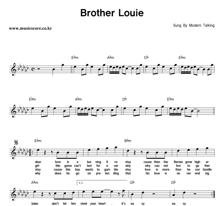 Modern Talking Brother Louie �Ǻ�