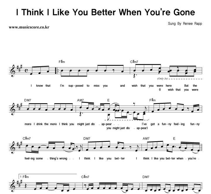 Renee Rapp I Think I Like You Better When You��re Gone �Ǻ�