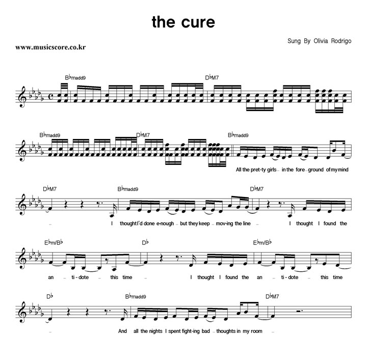Olivia Rodrigo The Cure �Ǻ�