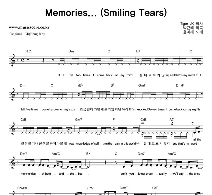 ���̷� Memories...  FŰ �Ǻ�