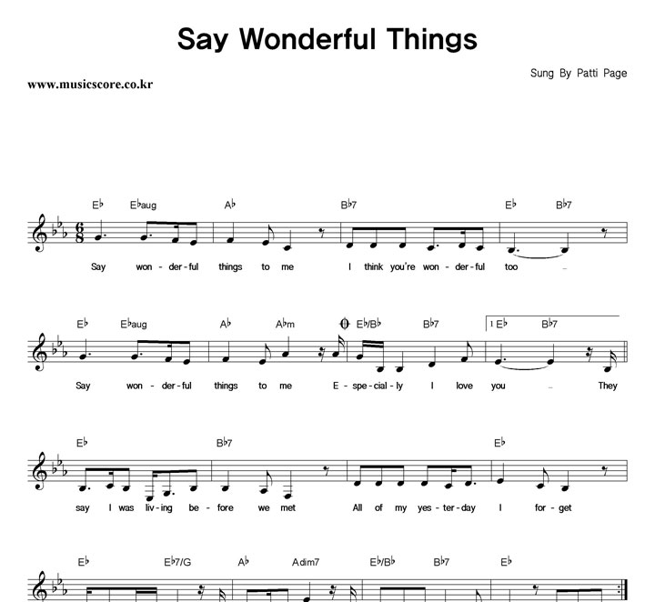 Patti Page Say Wonderful Things �Ǻ�