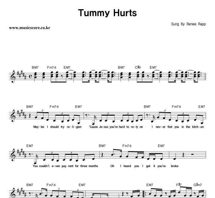 Renee Rapp Tummy Hurts �Ǻ�