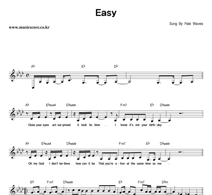 Pale Waves Easy �Ǻ�