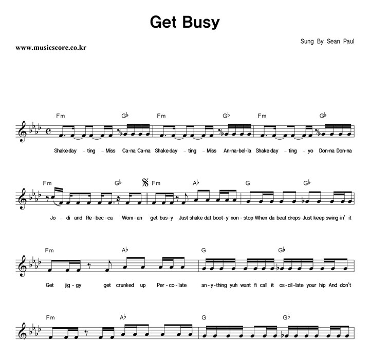 Sean Paul Get Busy �Ǻ�