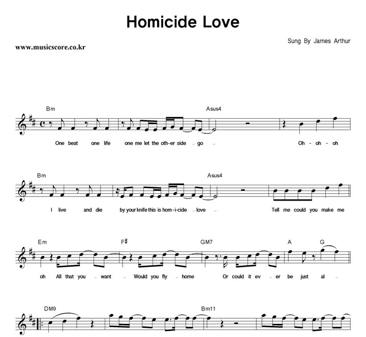 James Arthur Homicide Love �Ǻ�