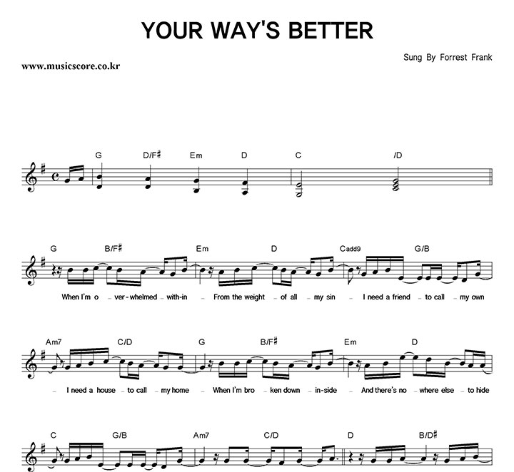 Forrest Frank YOUR WAY'S BETTER �Ǻ�