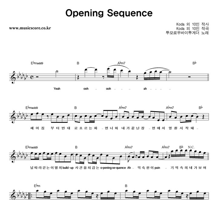 ����ο�������Դ� Opening Sequence �Ǻ�