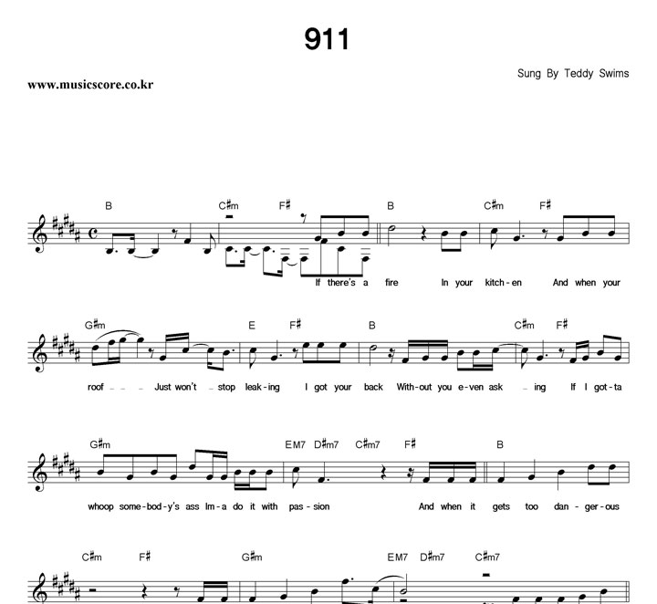 Teddy Swims 911 �Ǻ�