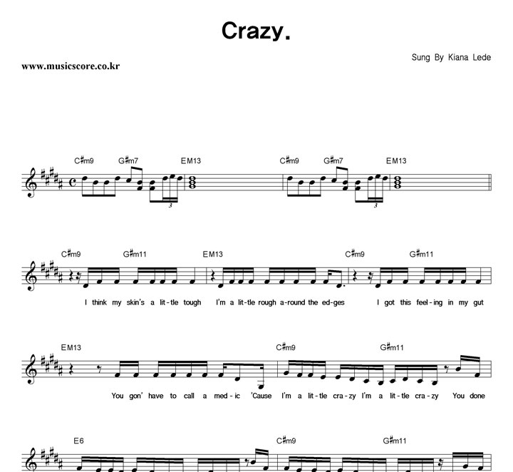 Kiana Lede Crazy. �Ǻ�