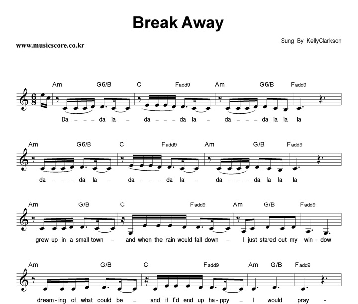 Kelly Clarkson Break Away Ǻ